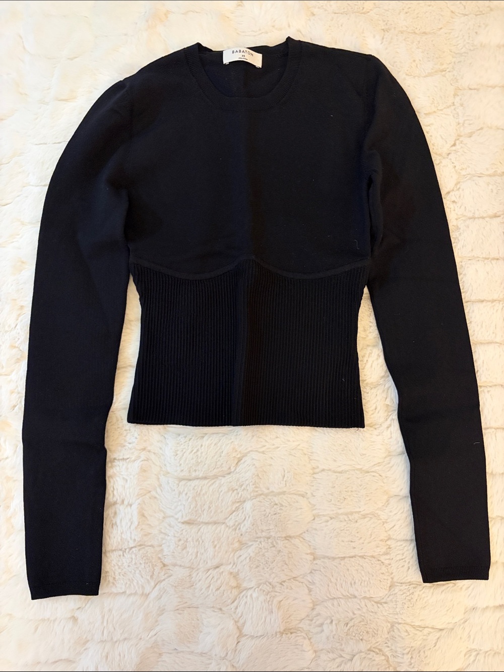 Aritzia Babaton Sculpt Knit Empire Top
